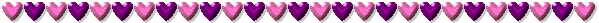 purple and pink hearts animated divider